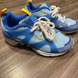 adidas Kids Sky Blue and Yellow Sneakers